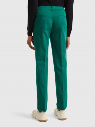 Benetton chino pantalone za žene slim fit 