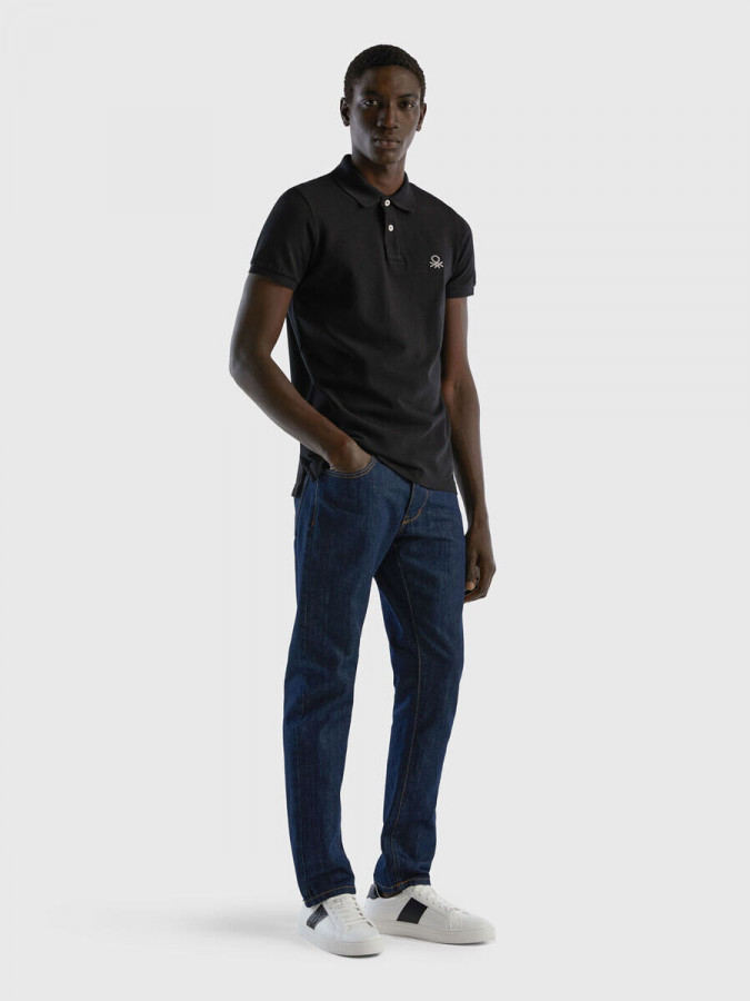 Benetton polo majica slim fit za muškarce, 100% bio pamuk 