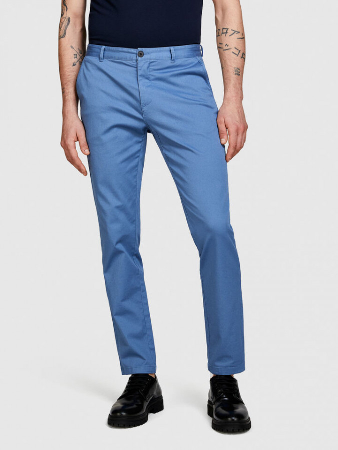 Sisley muške pantalone chino slim fit 