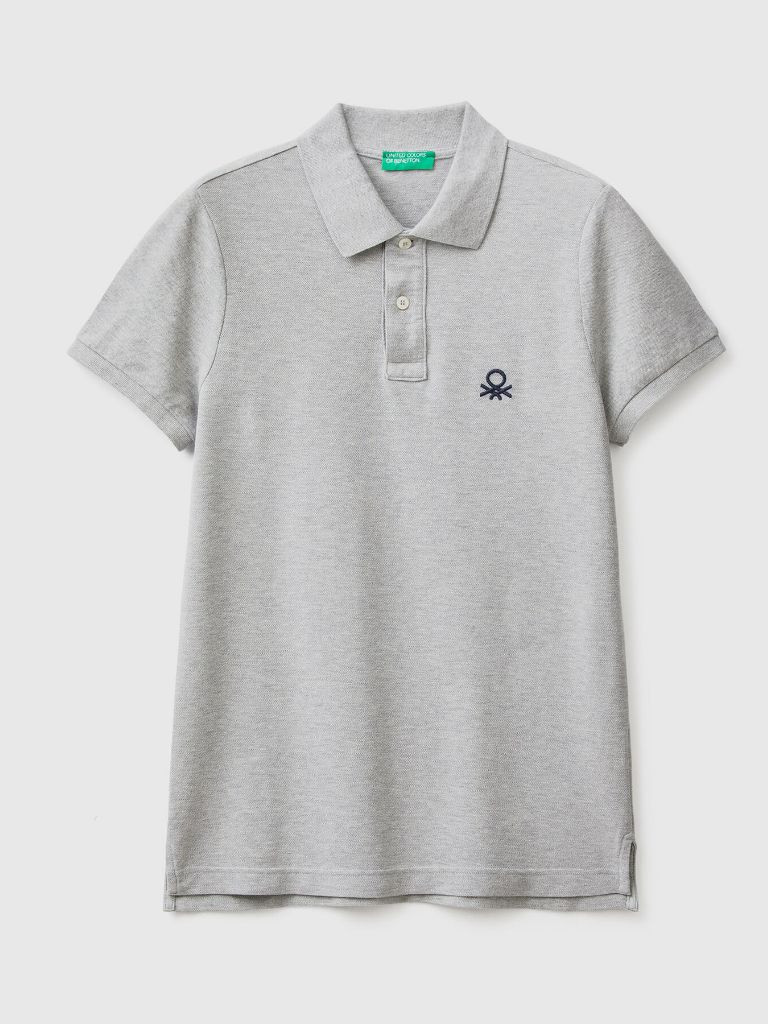 Benetton polo majica slim fit za muškarce, 100% bio pamuk 