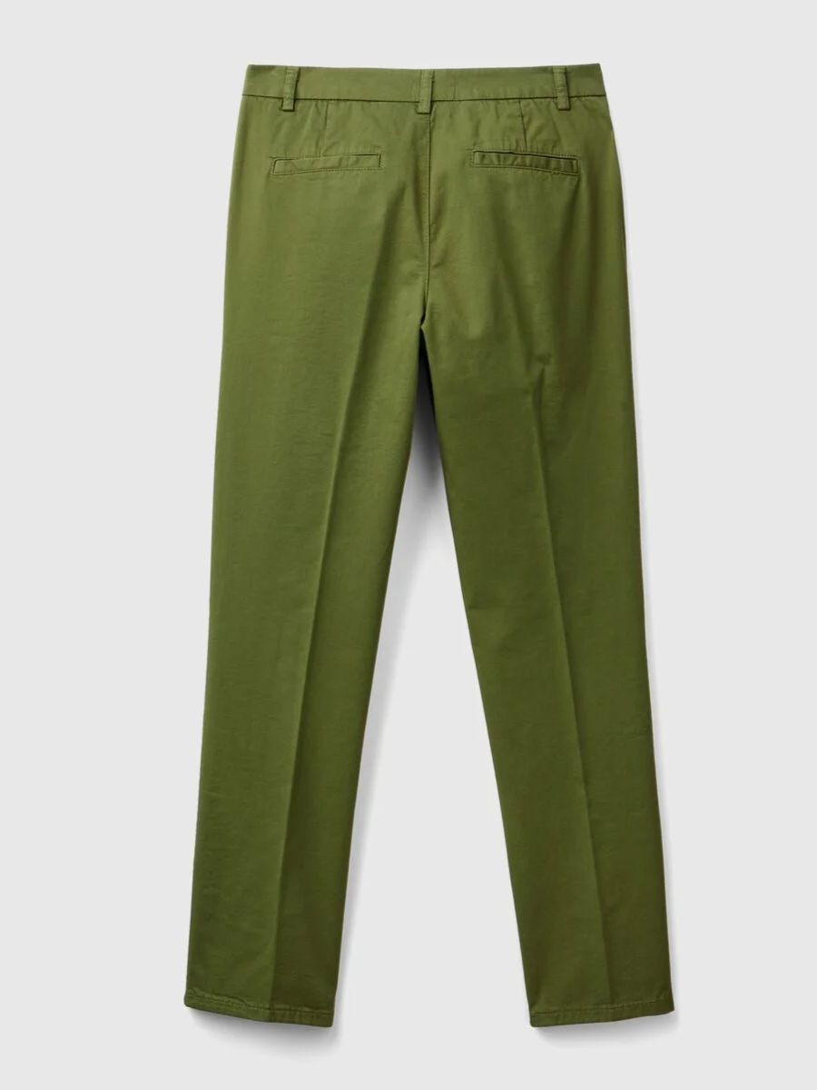 Benetton chino pantalone za žene slim fit 