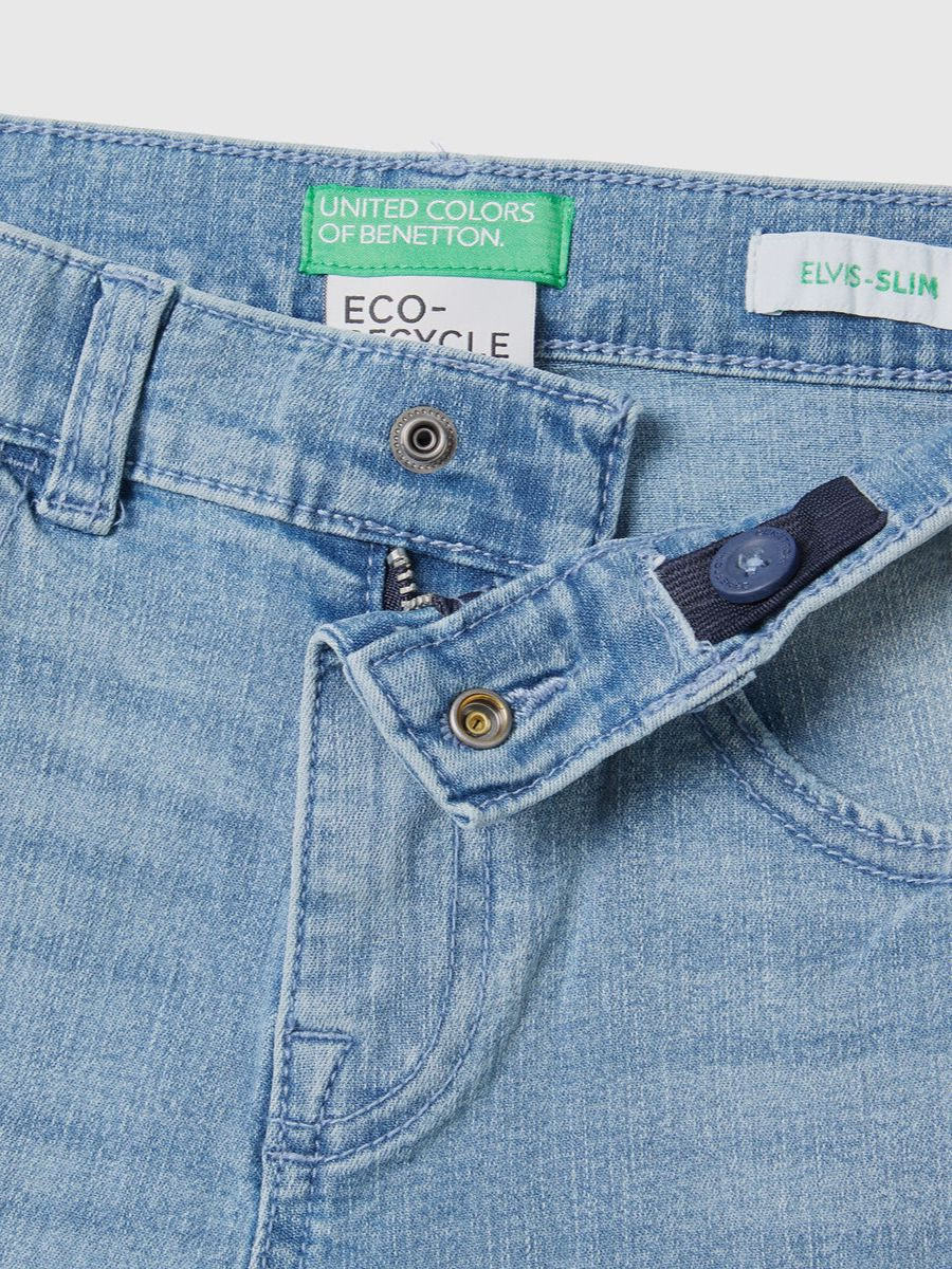 Benetton džins za dečake slim fit ecorecycle 